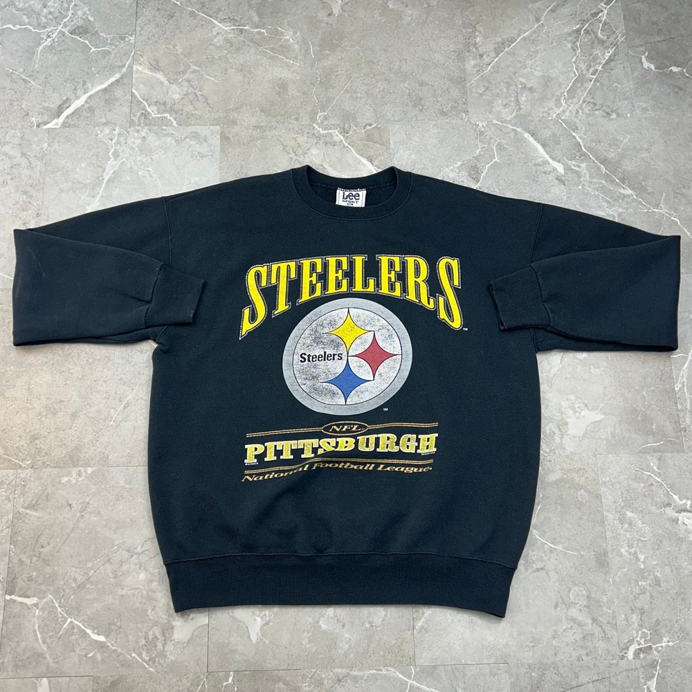 90s Vintage Pittsburgh Steelers Sweatshirt Mens XL Distressed Pullover Crewneck